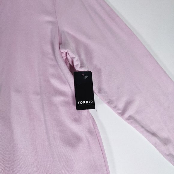 Torrid Super Soft Fleece Jacket Pink 1-14/16 NWT - Picture 3 of 6